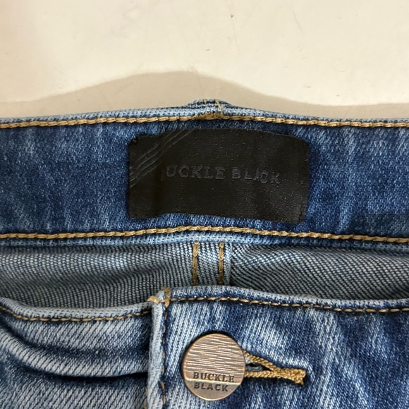 Buckle Black Fit No 75 Size 30 Bootcut Medium Wash Jeans Western Boho Festival - Picture 4 of 7